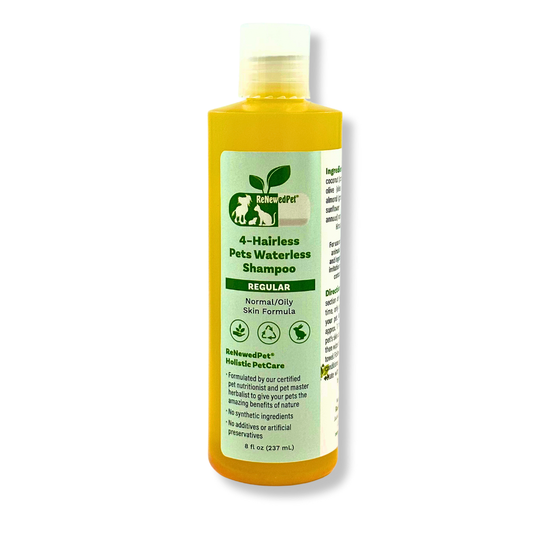4-HAIRLESS PETS REGULAR WATERLESS SHAMPOO 8 OZ. ($4.49 oz.)