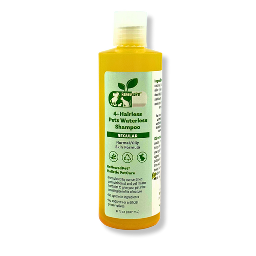 4-HAIRLESS PETS REGULAR WATERLESS SHAMPOO 8 OZ. ($4.49 oz.)