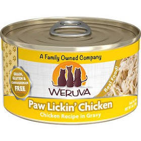 Paw Lickin' Chicken Canned Wet Cat Food by Weruva 5.5 oz