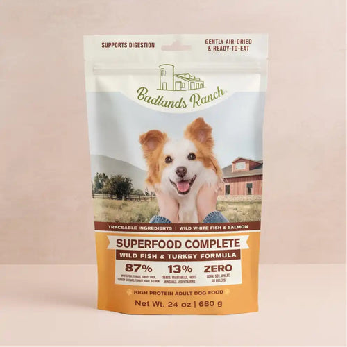 Badlands Ranch Wild Fish & Turkey Formula Dog Food 64 oz