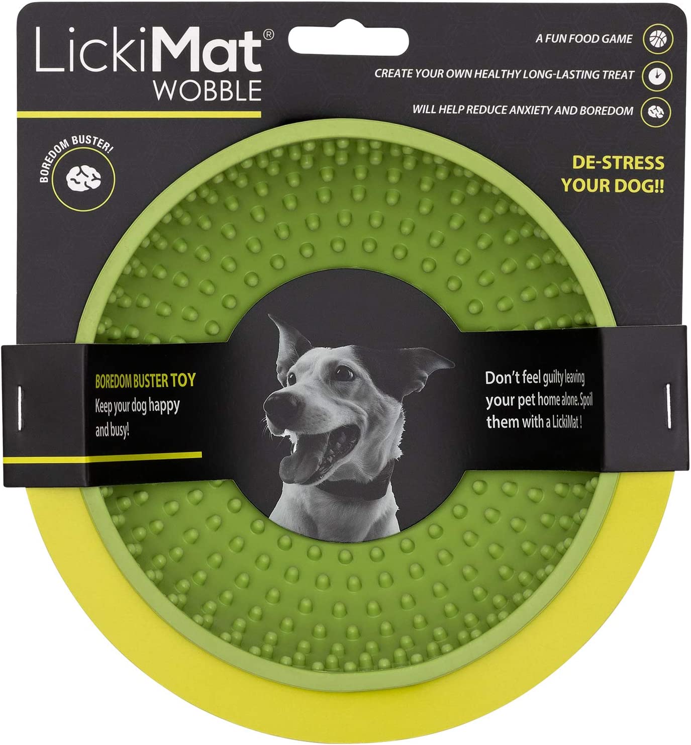 LickiMat Wobble Bowl for Dogs, Asst Colors Green