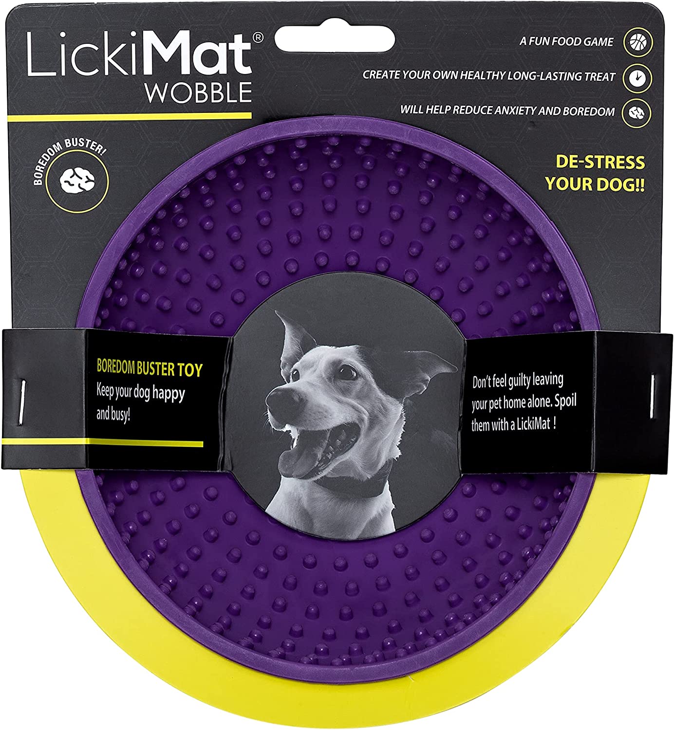 LickiMat Wobble Bowl for Dogs, Asst Colors Purple