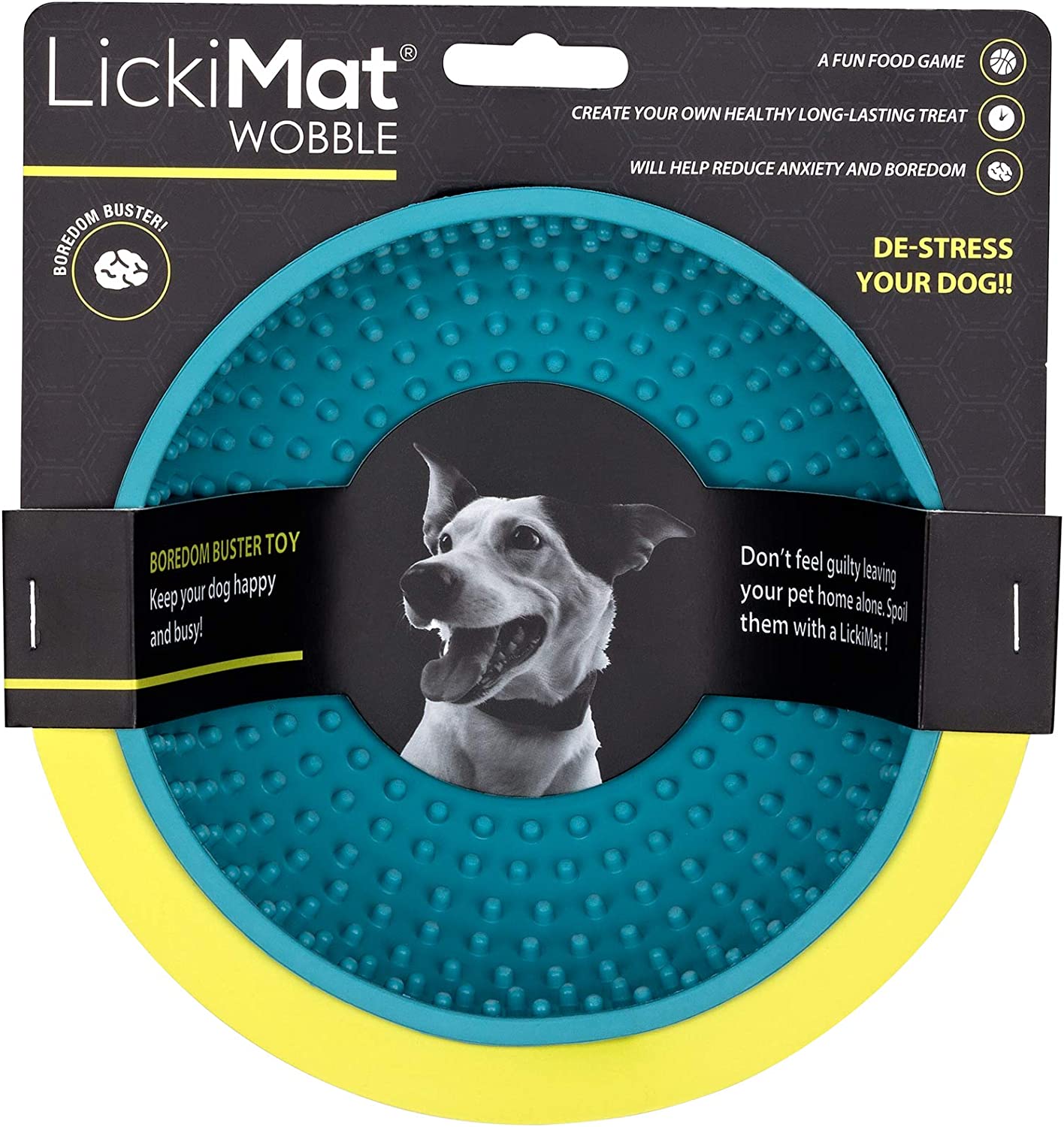 LickiMat Wobble Bowl for Dogs, Asst Colors Turquoise