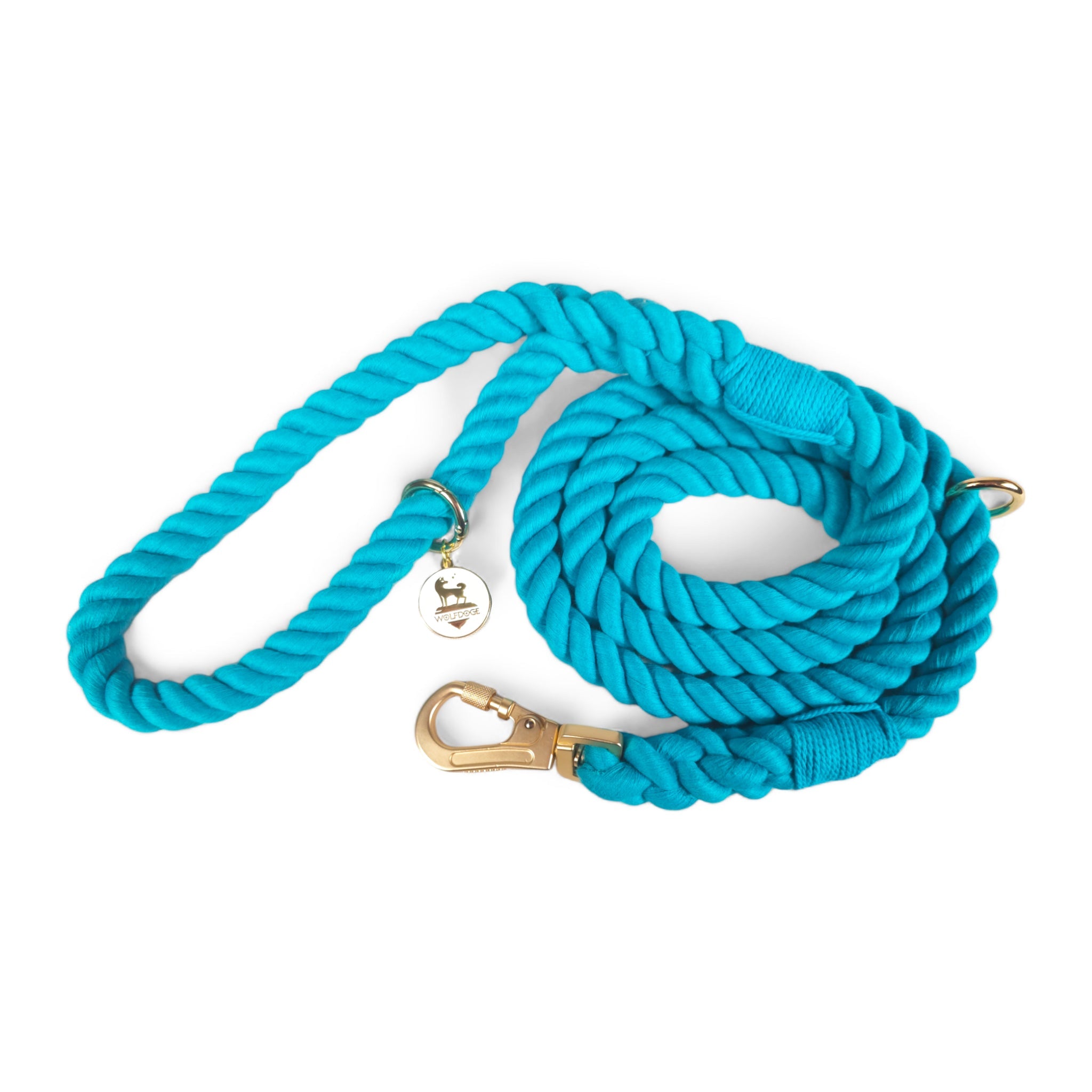 Rope Leash Aqua