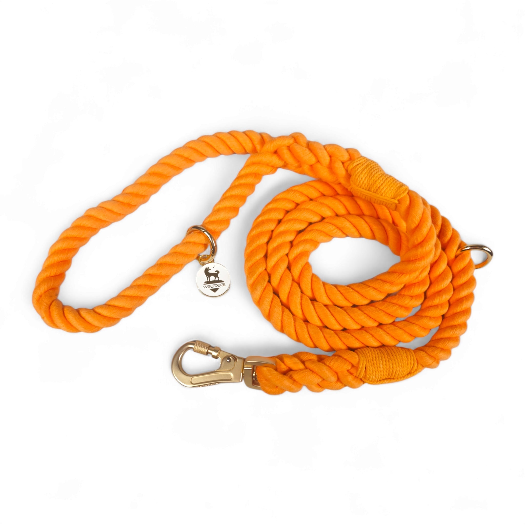 Rope Leash Tangerine