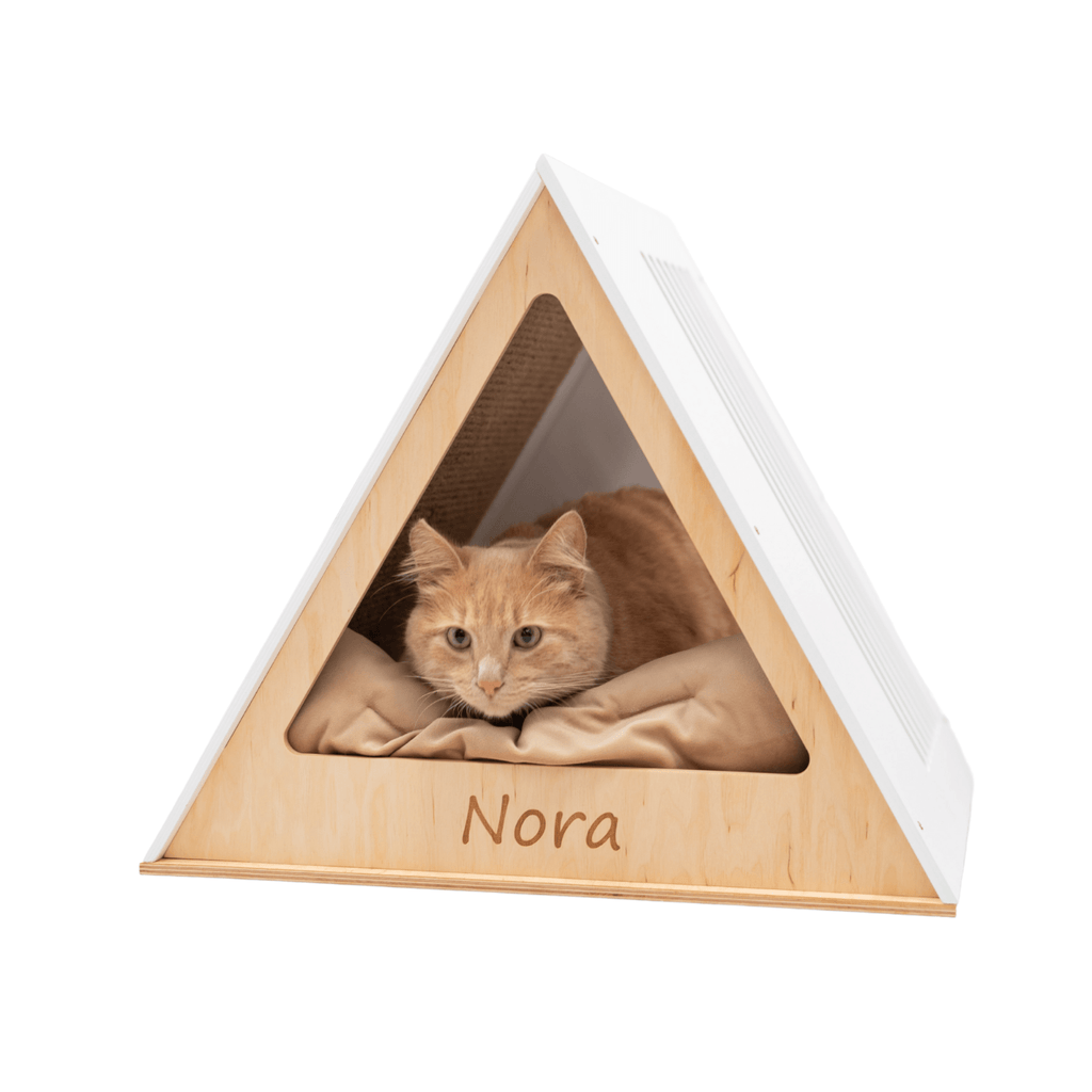 Stylish Wooden Cat Houses - White White