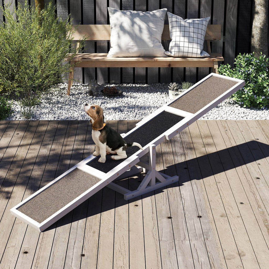Wooden Dog Agility Seesaw Dog Outdoor Run Game Toy for Obstacle Courses