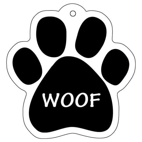 Dog & Cat Paw Keychains WOOF