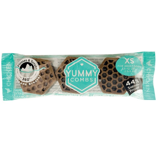 Dental Chew for Dogs - Yummy Combs XSmall 3 pk