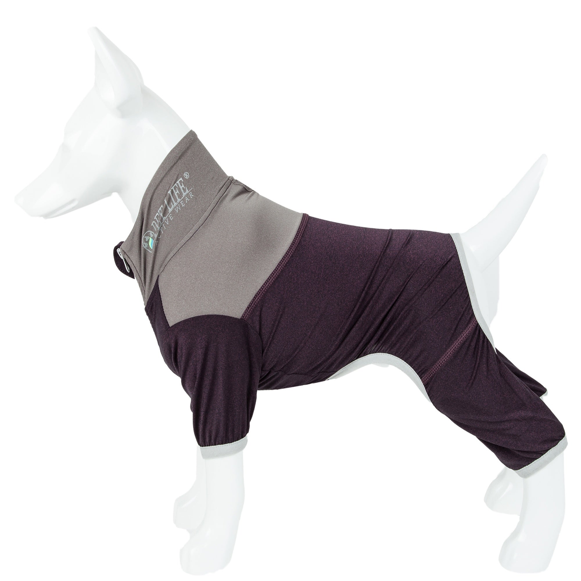 Pet Life ®  Active 'Embarker' 4-Way Stretch Fitness Yoga Full Body Dog Tracksuit