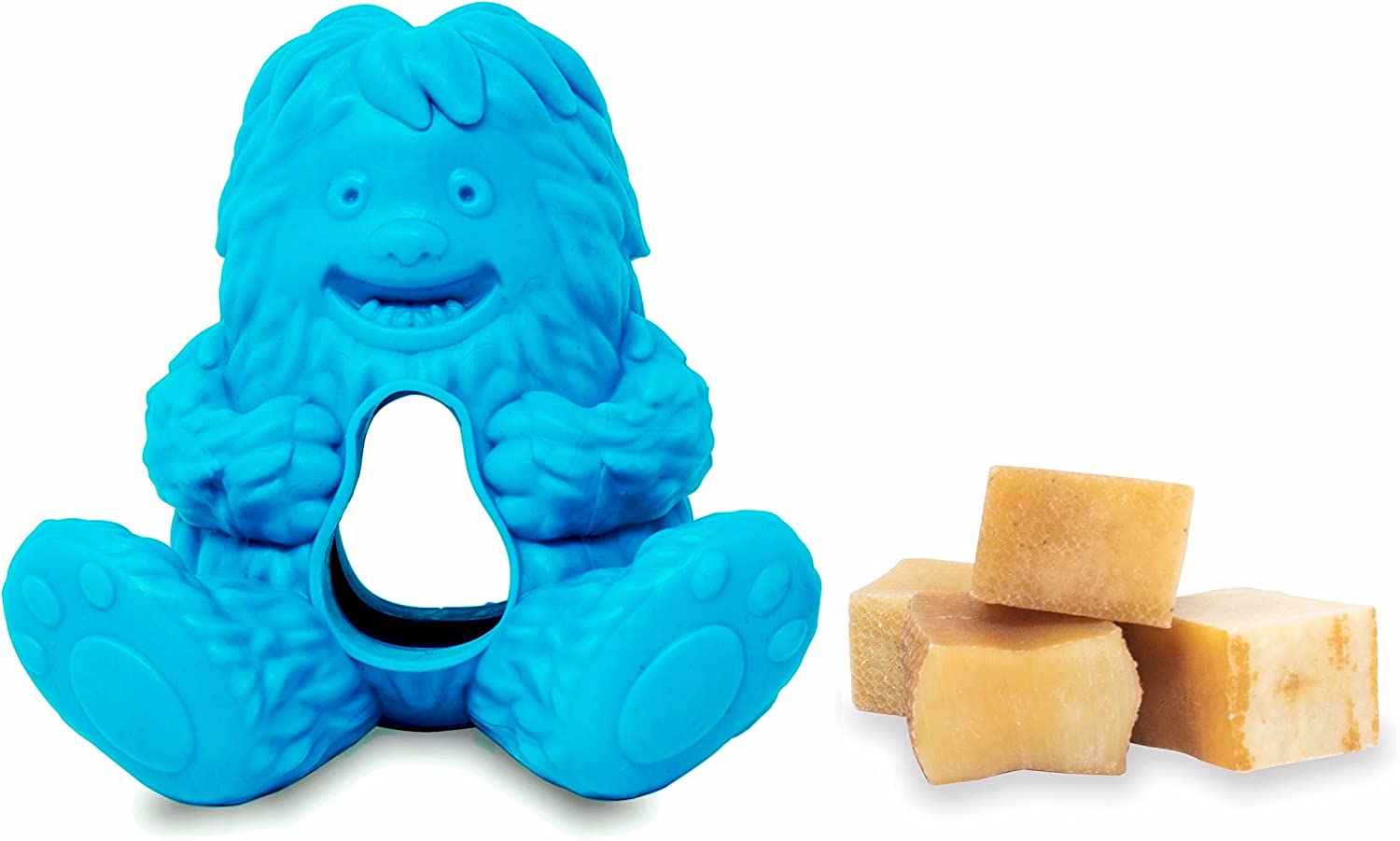 Yeti Puff and Play Dog Toy Yeti - Blue