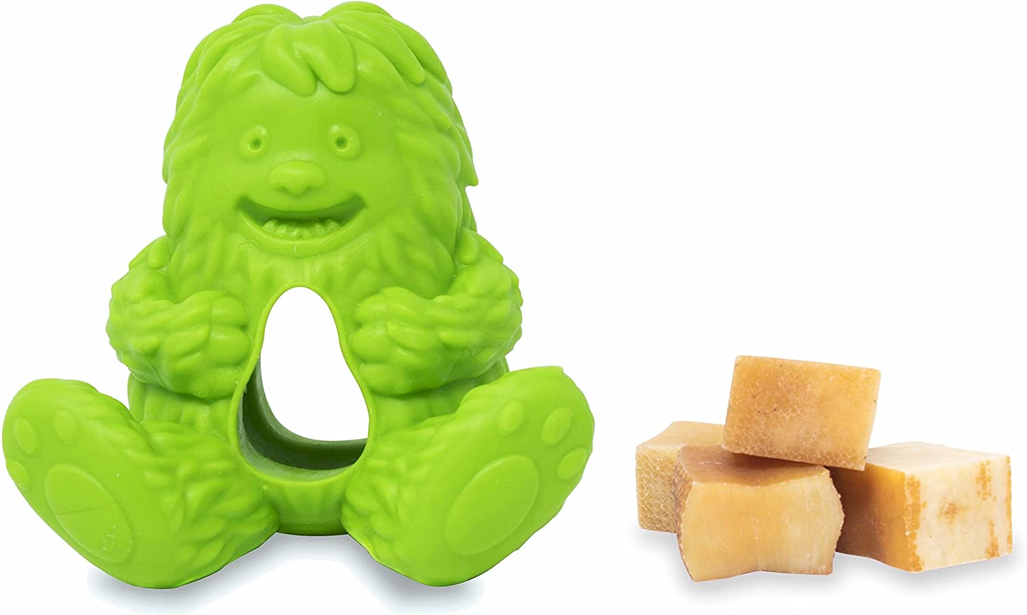 Yeti Puff and Play Dog Toy Yeti - Green