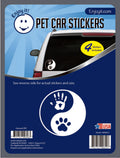 Yin Yang Hand and Paw Car Sticker by Enjoy It!