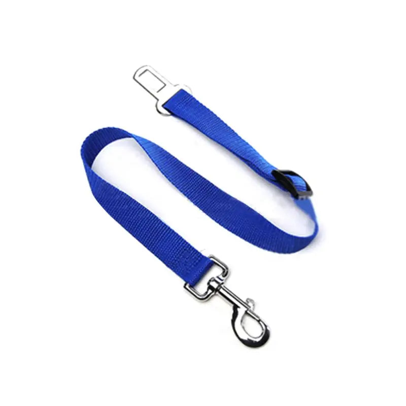 Dog supplies Breathable mesh chest straps Pet car safety chest back Blue One size