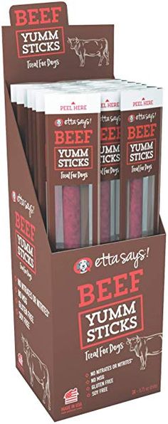 Beef Yumm Sticks for Dogs by Etta Says! Beef .75oz