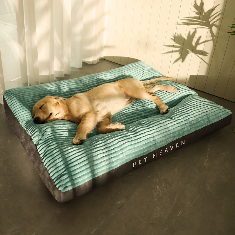 Removable Washable Pet Bed For Sleeping Green