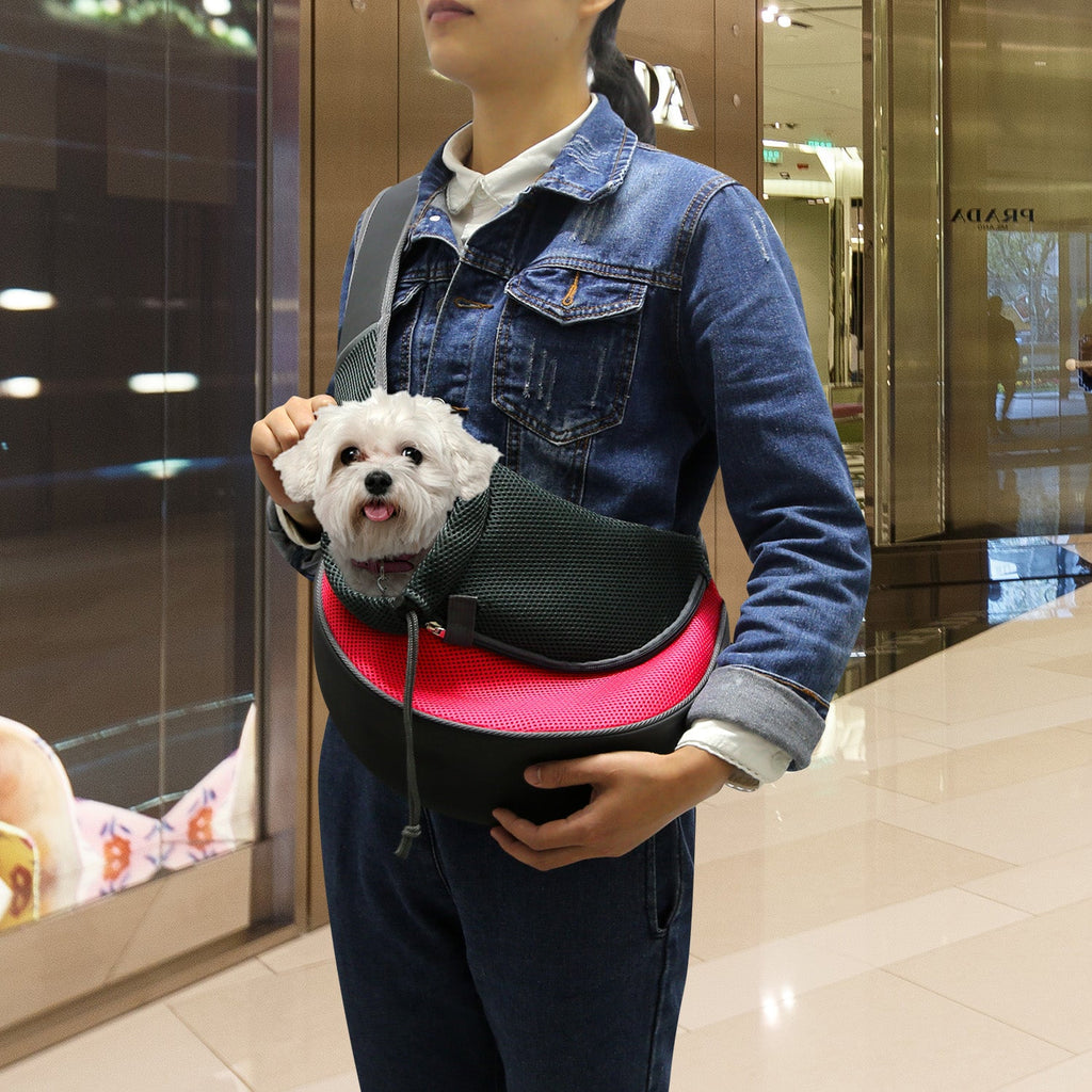 Pet Carrier for Dogs Cats Hand Free Sling Adjustable Padded Strap Tote Bag Breathable Shoulder Bag Carrying Small Dog Cat