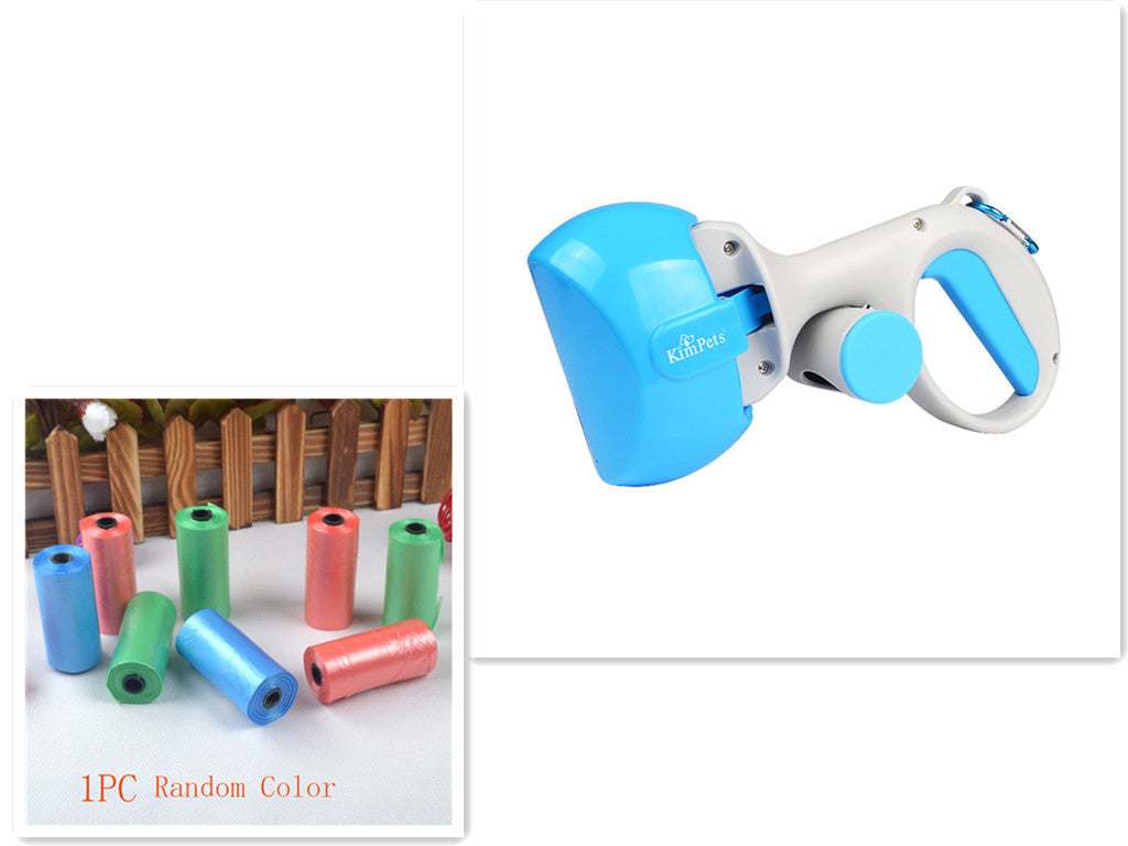 Automatic Portable Toilet When Pets Go Out Blue and trash bags S