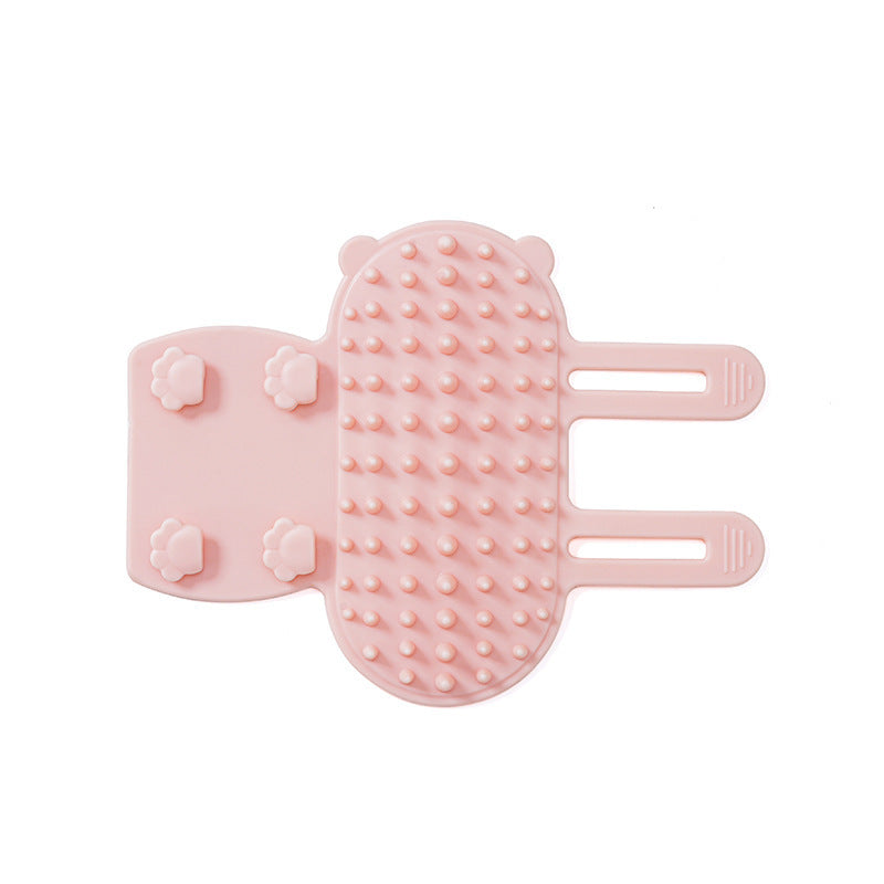 Pets Cat Hair Removal Massage Comb Cats Scratching Rubbing Brush Kitten Grooming Self Cleaning Wall Corner Cat Scratcher Combs Pet Products Pink