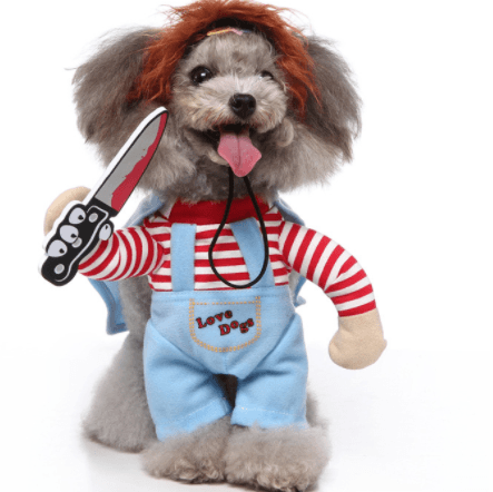 Funny Cosplay Pet Costume Set: Cute Cartoon Dog Outfit For Halloween And Christmas Dress-Up Killer