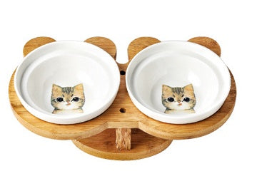 Ceramic Pet Products Cat Bowl Colorful cat