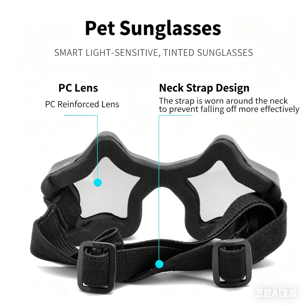 Star Shaped Pet Sunglasses Adjustable Dog Goggles Cute Fashion Glasses for Small Dogs Cats UV Protection