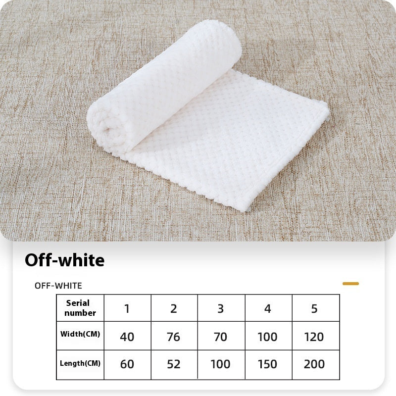 Summer Coral Fleece Blanket For Dogs Sleeping Pets Beige