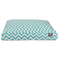 Teal Chevron Extra Large Rectangle Indoor Outdoor Pet Dog Bed With Removable Washable Cover By Majestic Pet Products Teal 50.0"L x 42.0"W x 5.0"Th