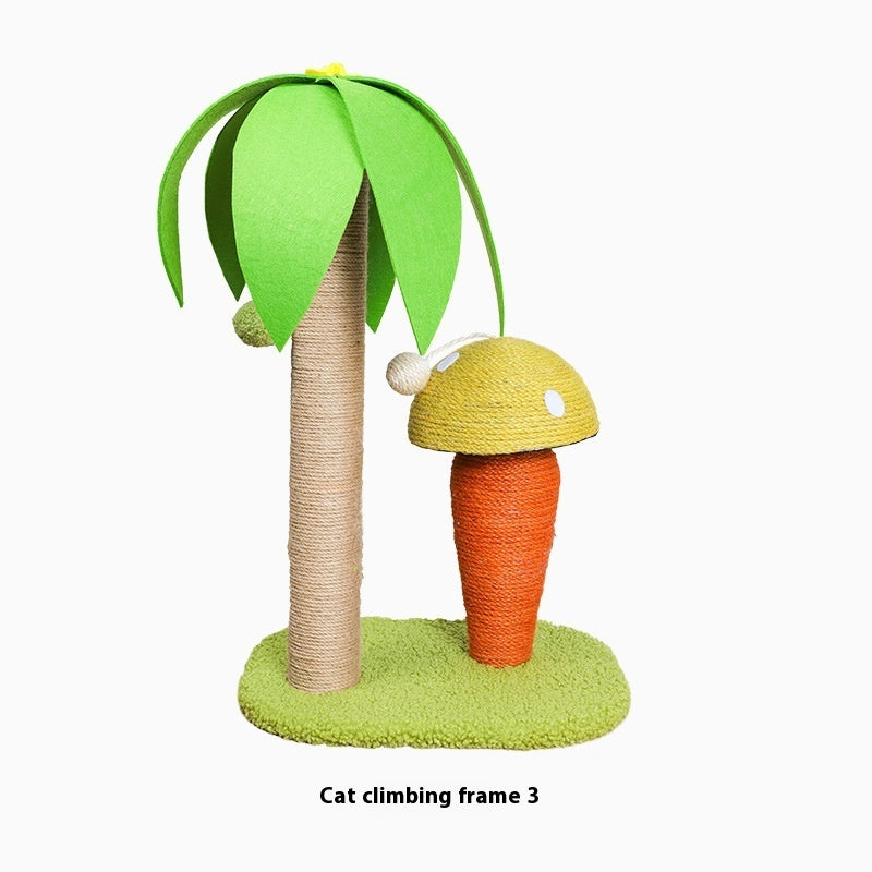 Cat Climbing Frame Grinding Claw Coconut Tree Coconut Tree Small Mushroom