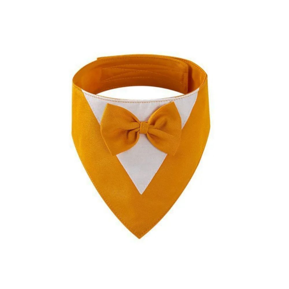 Pet Triangle Bib Bow Saliva Towel Pet Collar Dog Clothing Cat Puppy Scarf Bib Dogs Pets Accessories Dog Collar Harness Orange