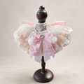 Pink Bow Satin Lace Pet Bib Collar
