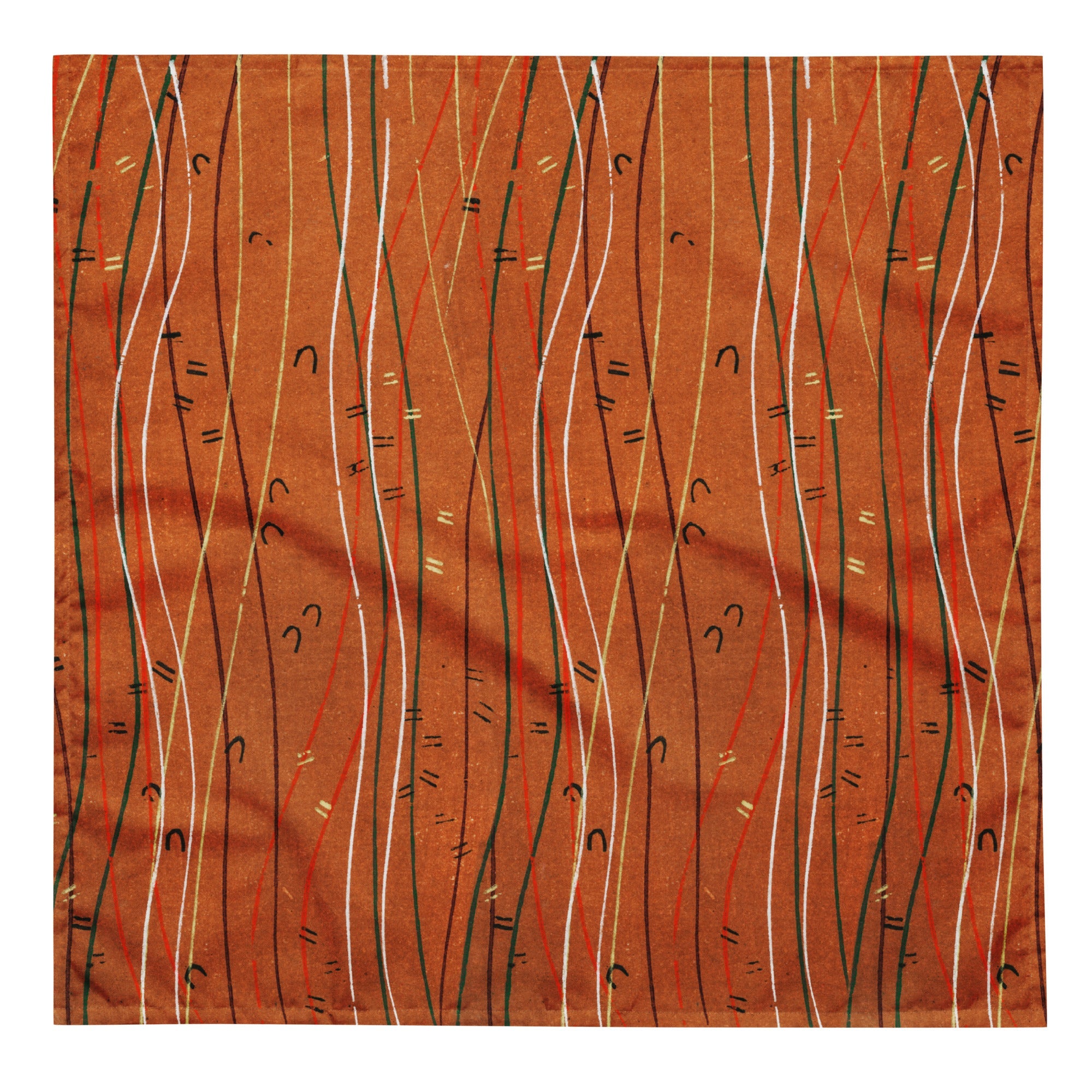 Sebastian & Clementine Orange Shima-Shima Bandana For Dogs and Cats