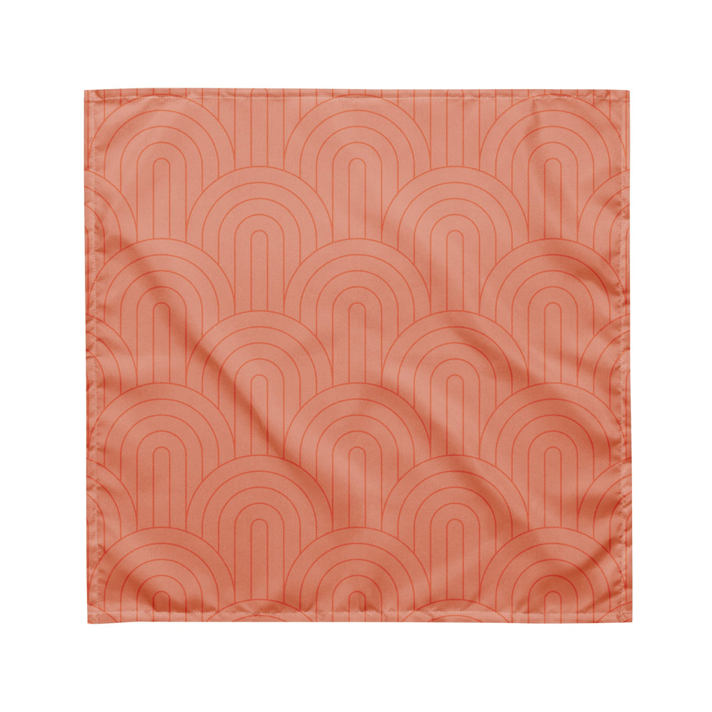 Sebastian & Clementine Scalloped Pink Bandana For Dogs and Cats