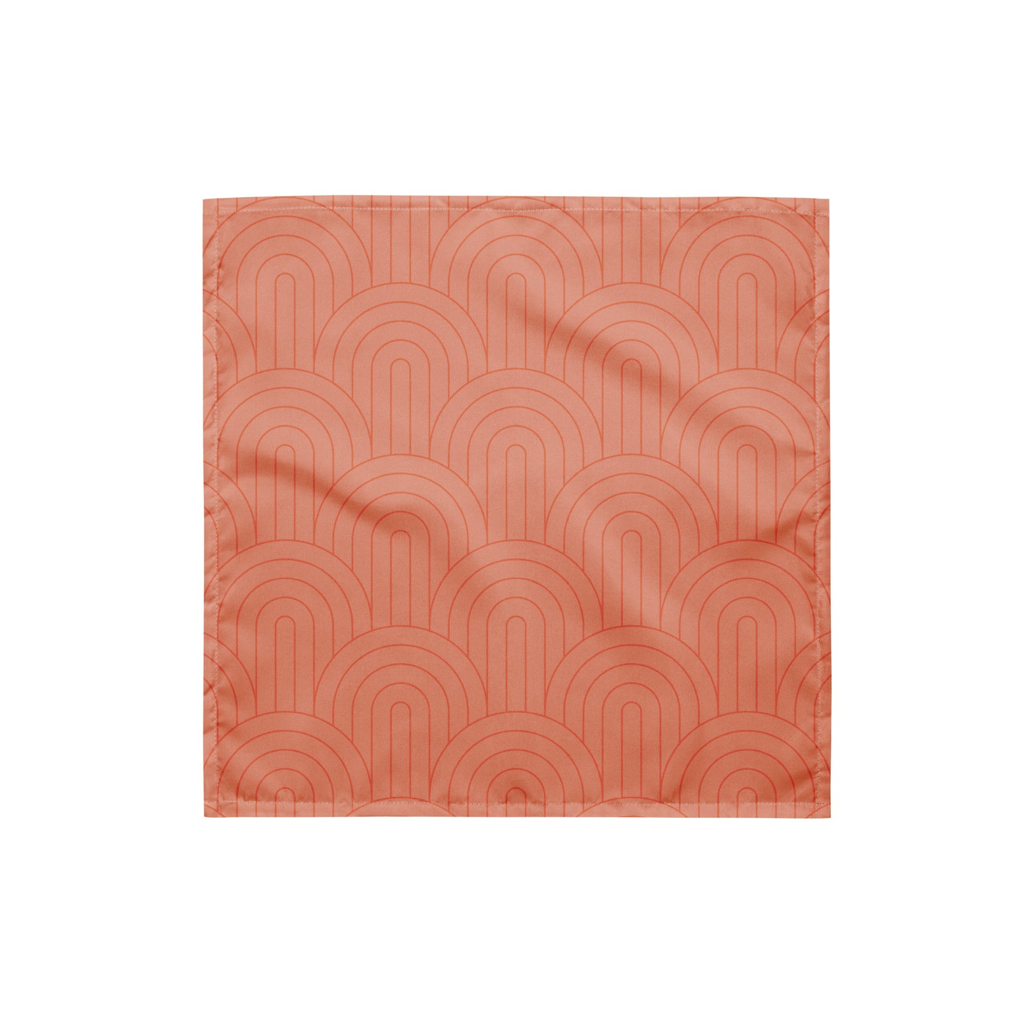 Sebastian & Clementine Scalloped Pink Bandana For Dogs and Cats