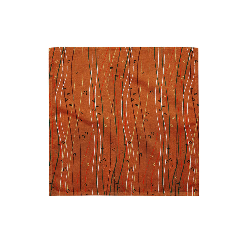 Sebastian & Clementine Orange Shima-Shima Bandana For Dogs and Cats