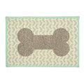 Bone Print Fashion Mat for Dog or Cat Bowls