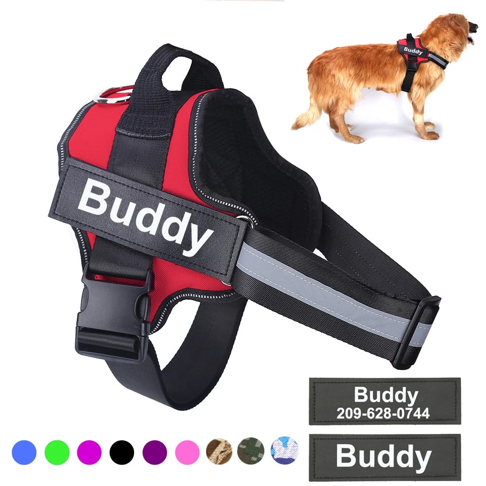 Personalized Dog Harness – No-Pull, Reflective & Adjustable Vest | XS–XXL