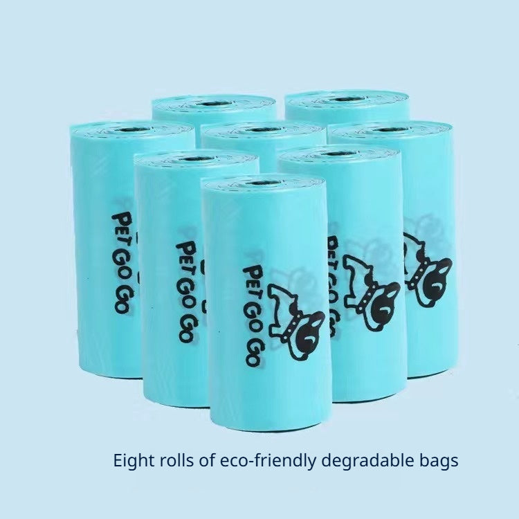 Portable Lightweight Dog Pooper Scooper With Built-in Poop Bag Dispenser Eight-claw Shovel For Pet Toilet Picker Pet Products Garbage Bag 8pcs