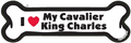 I Love My Cavalier King Charles Bone Magnet