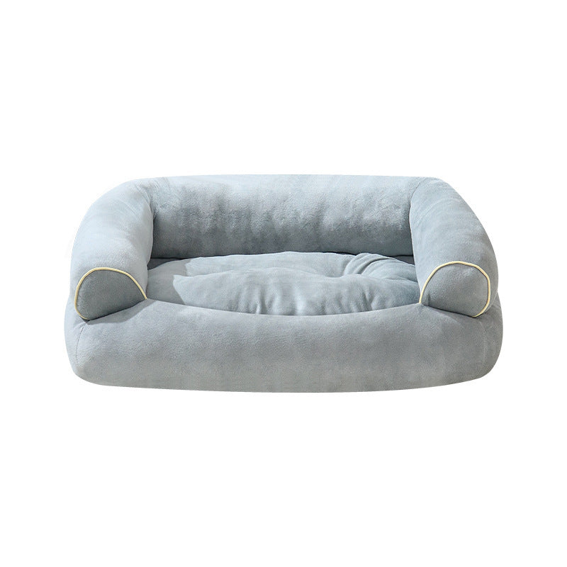 This Is A Pet Sofa Bed For Dogs And Cats, Made Of Soft Fabric And Designed For Small Pets To Sleep Comfortably Light gray