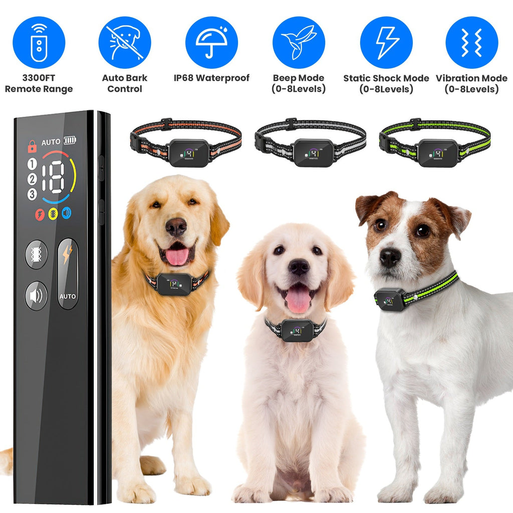 Dog Training Collar with Remote and Bark Control for Small Dogs
