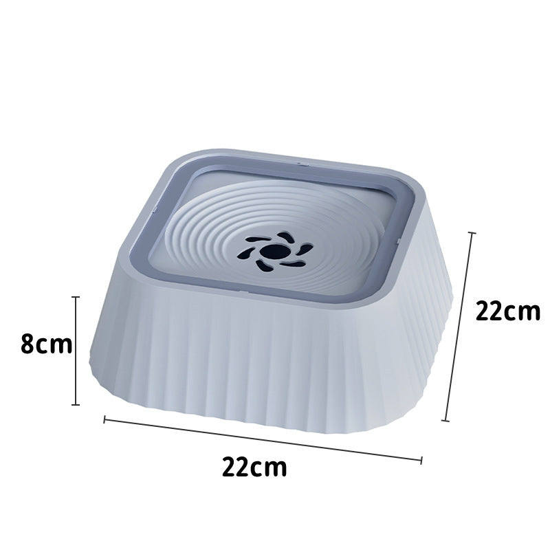 Pets Dog Cat Bowl Floating Bowl Water Drinker Not Wet Mouth Splash Water Portable Dog Bowl Not Sprinkler Pet Drinking Bowl Cup Pet Products Gray