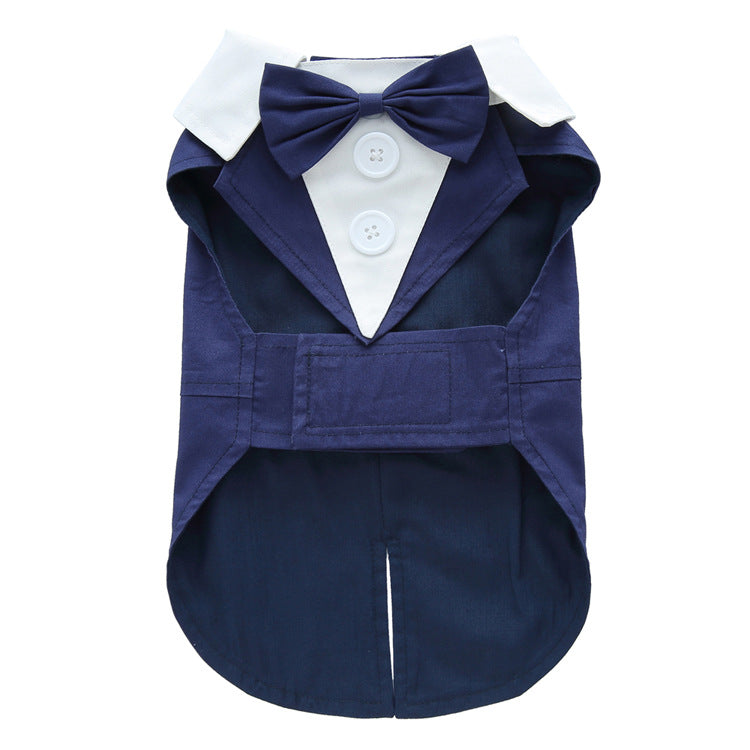 Pet Supplies Clothing Dog Dress Tuxedo A Blue