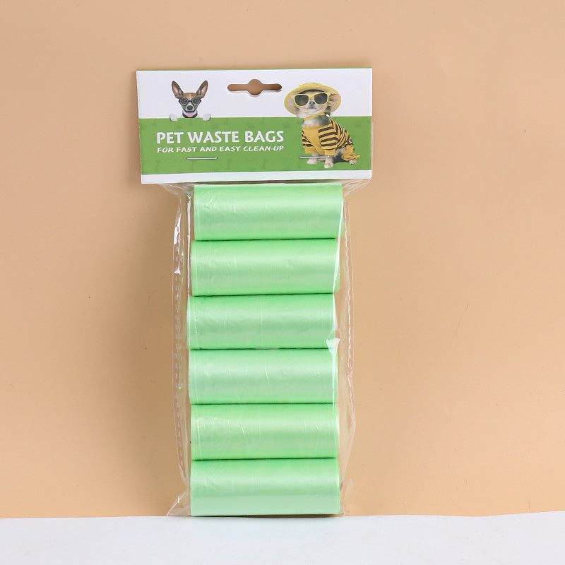 Automatic Portable Toilet When Pets Go Out Green poop bag Six juan