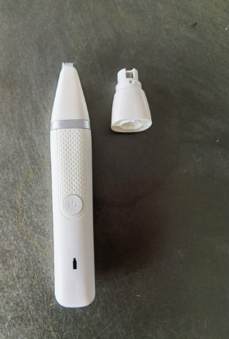 Pet Nail Polisher And Hair Trimmer One Machine Dual Purpose Household Pets White USB