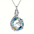 Hummingbird Daisy Always In My Heart Ashes Necklace Pendant