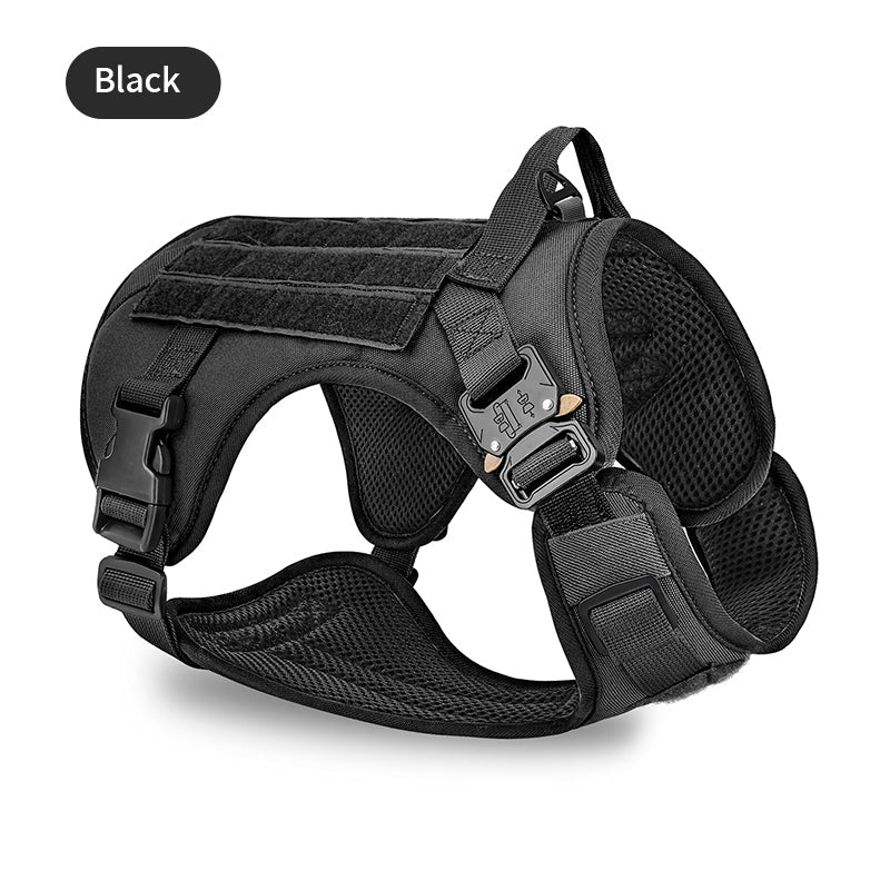 Large Pet Supplies Tactical Camouflage Close Traction Harness Wholesale Black