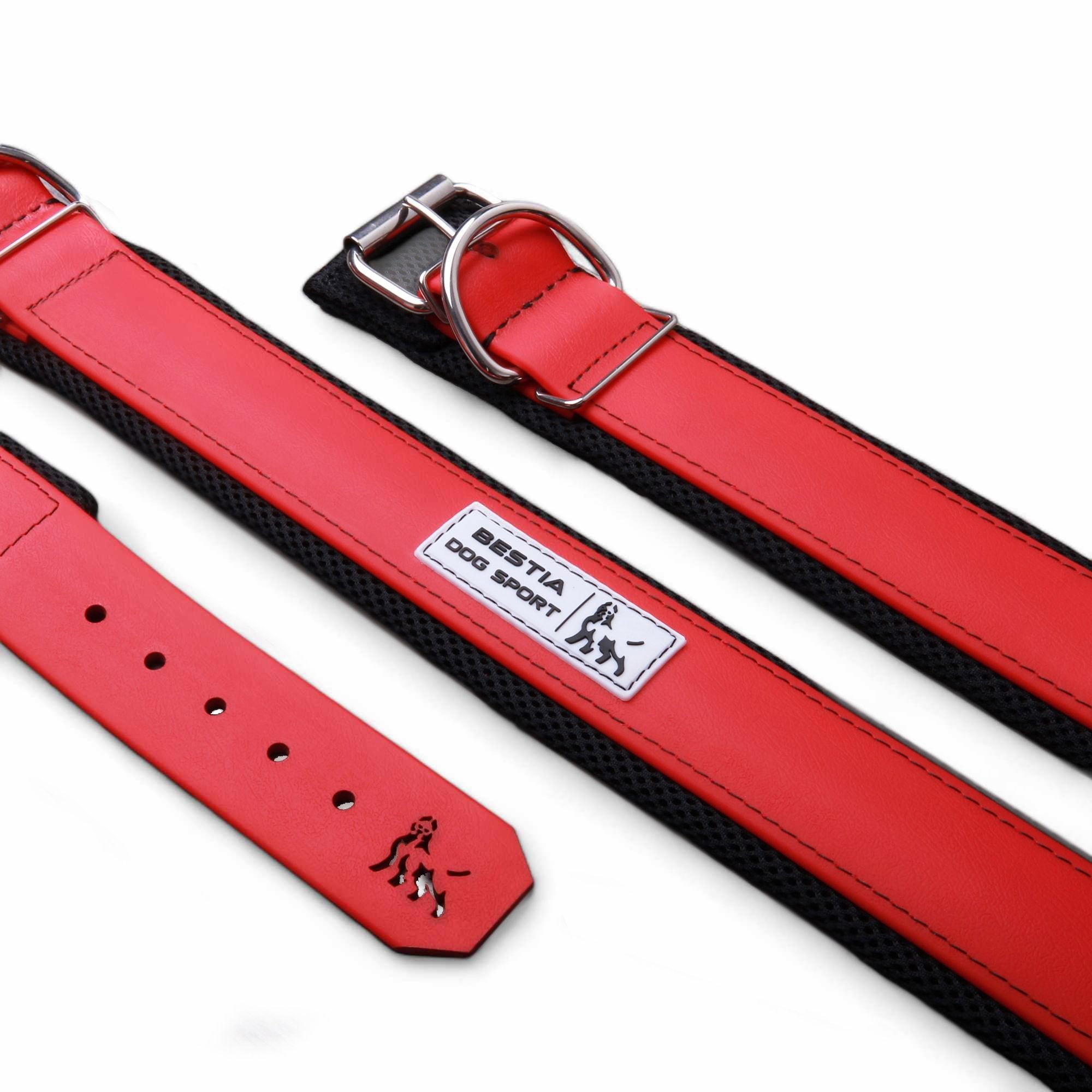 BESTIA DOG SPORT COLLAR Red