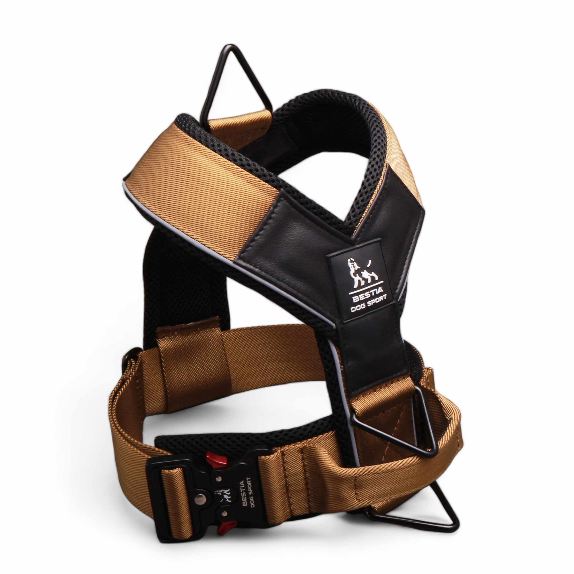 BESTIA DOG SPORT GripPro Heavy Duty Harness Khaki