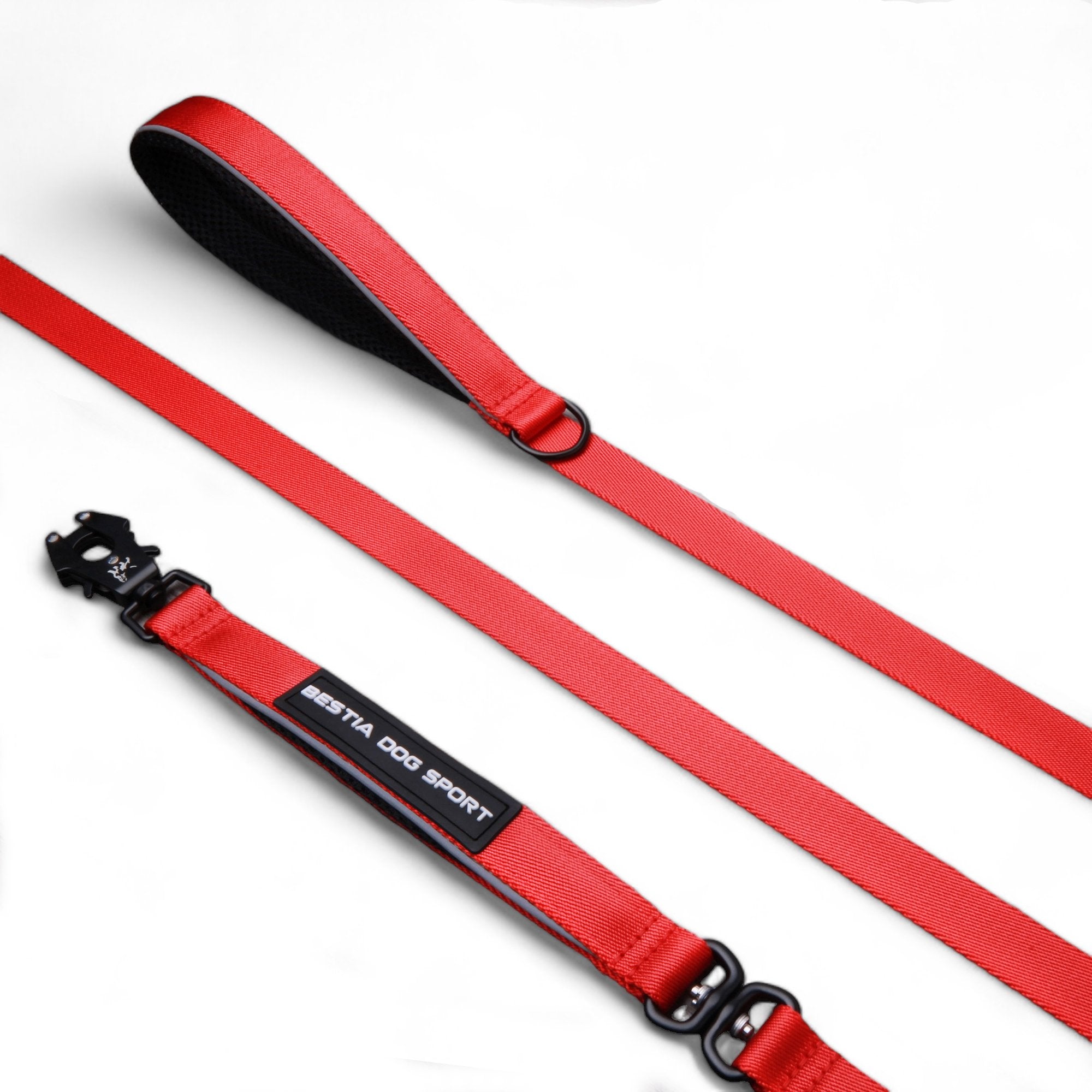 BESTIA DOG SPORT GripPro Leash Red